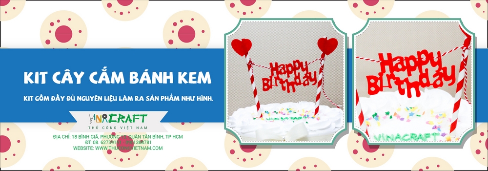 Kit cây cắm bánh kem 10